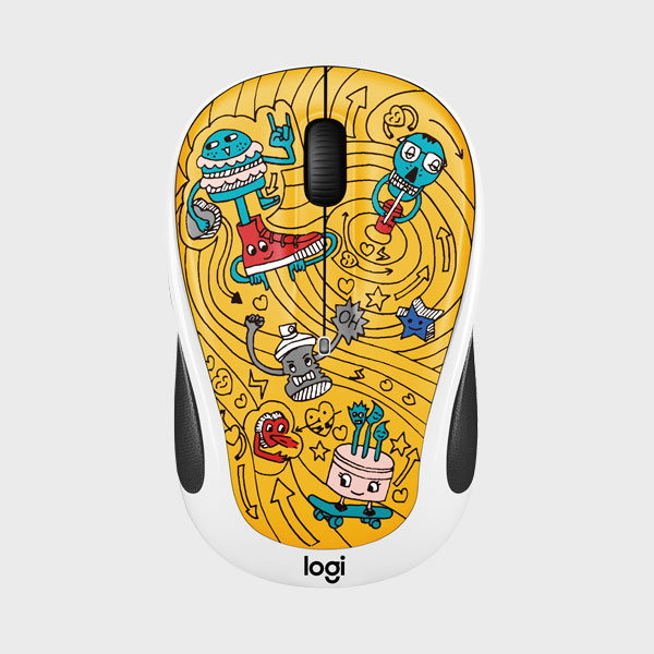 ماوس بی سیم لاجیتک دودل M238 DOODLE GO GO GOLD