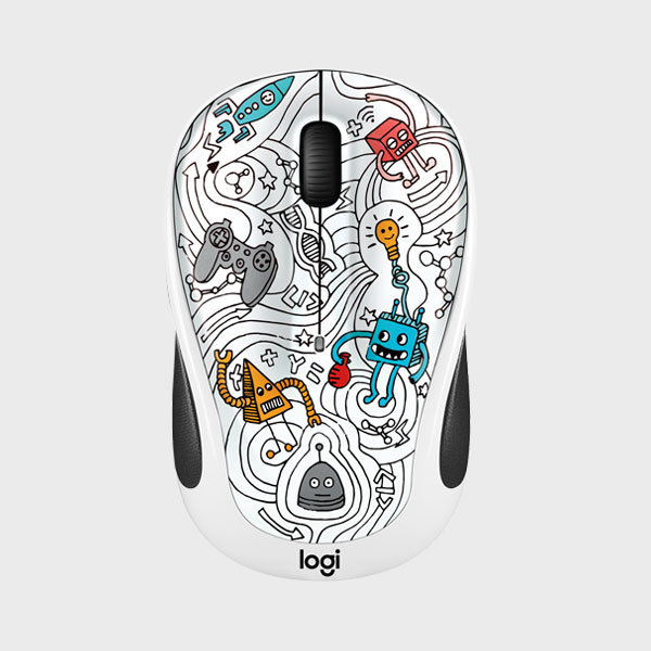 ماوس بی سیم لاجیتک دودل M238 DOODLE TECHIE WHITE