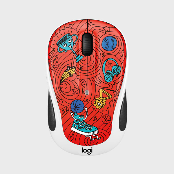 ماوس بی سیم لاجیتک دودل M238 DOODLE CHAMPION CORAL