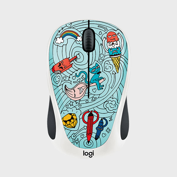 ماوس بی سیم لاجیتک دودل M238 DOODLE BEE BEE BLUE