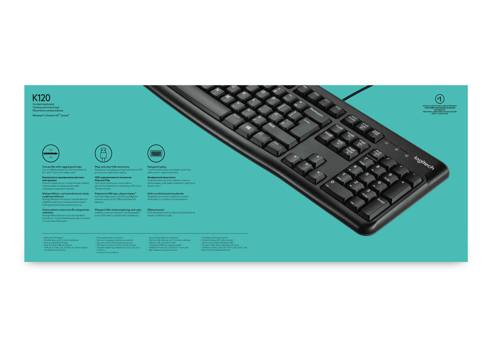 کیبورد لاجیتک K120 مشکی