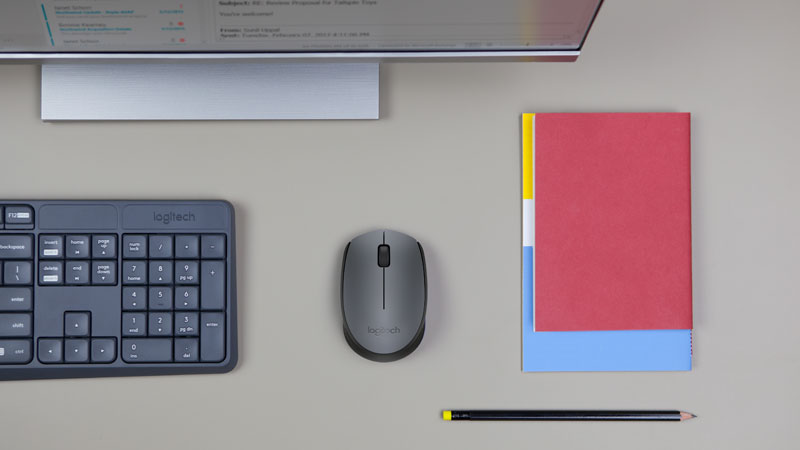 ماوس لاجیتک خاکستری MOUSE M170 GREY