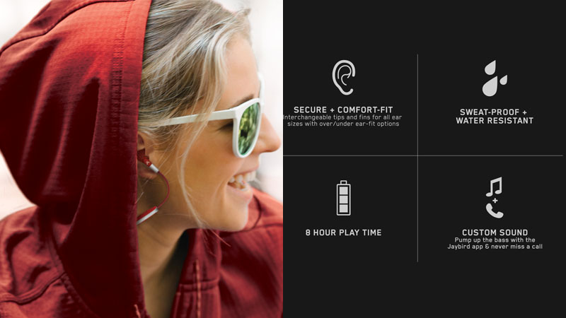 هندزفری بلوتوث جی برد JAYBIRD FREEDOM HEADPHONE RED