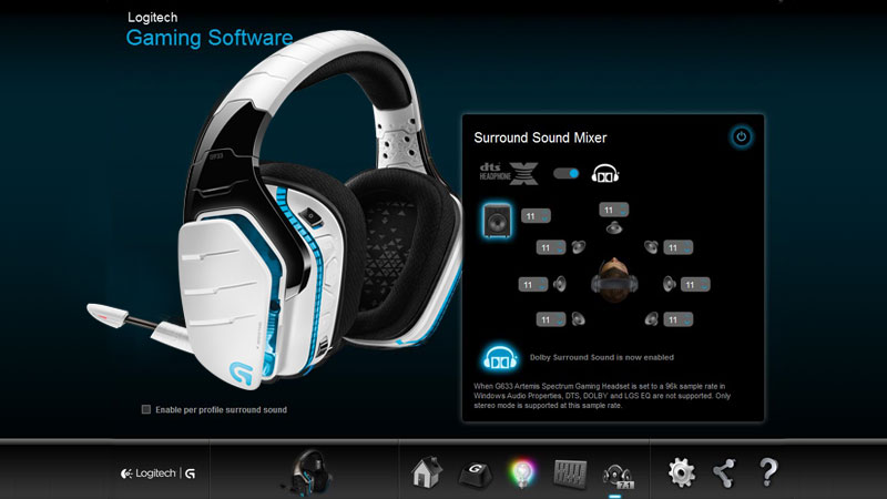 هدست گیمینگ لاجیتک جی GAMING HEADSET G933 WHITE