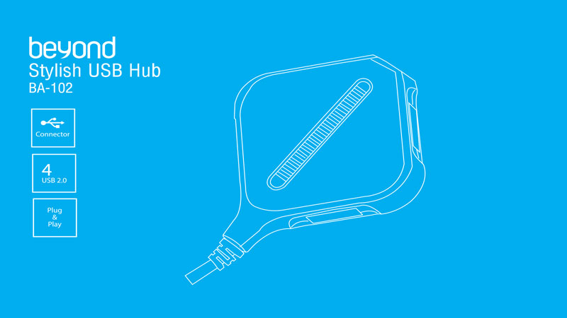 هاب یو اس بی بیاند USB HUB BA-102
