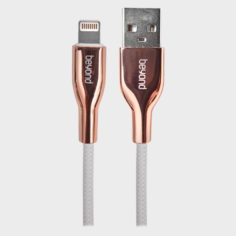 کابل بیاند USB-A to Lightning Cable BUL-521 White + Rose Gold