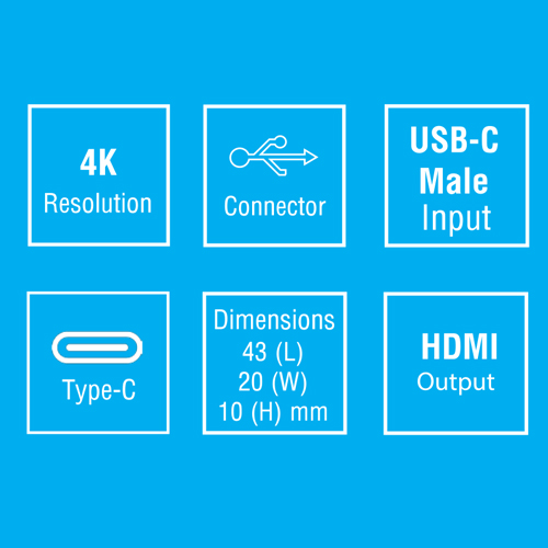 Type-C to HDMI Connector BA-411