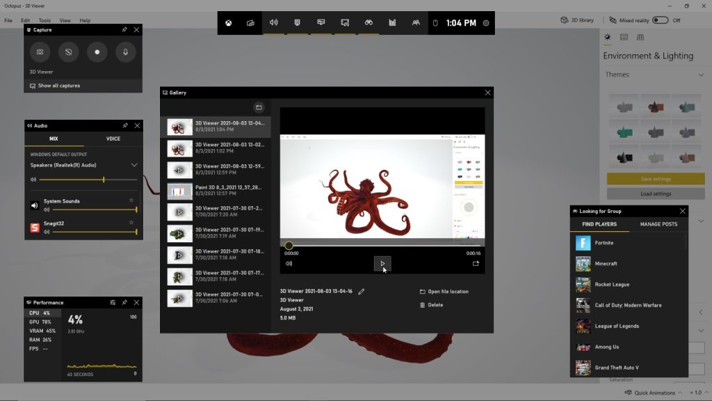 اسکرین رکورد Windows