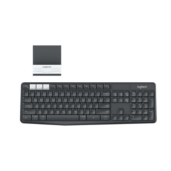 کیبورد لاجیتک مدل K375s MULTI-DEVICE به همراه پایه نگهدارنده گوشی موبایل و تبلت