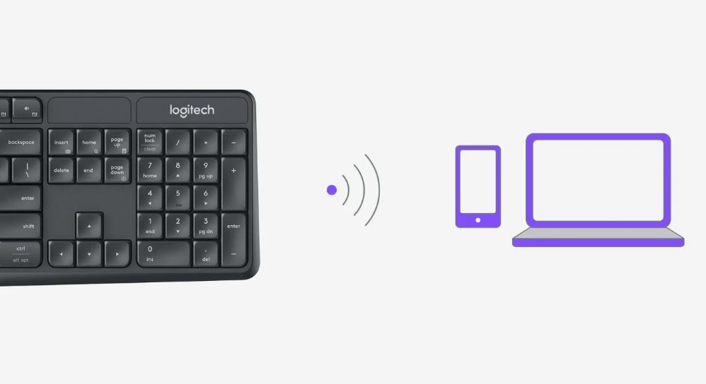 کیبورد لاجیتک مدل K375s MULTI-DEVICE به همراه پایه نگهدارنده گوشی موبایل و تبلت