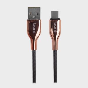 کابل تایپ سی بیاند BA-555 مشکی + رز گلد