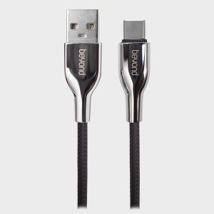 کابل تایپ سی بیاند BA-555 مشکی + نقره‌ای