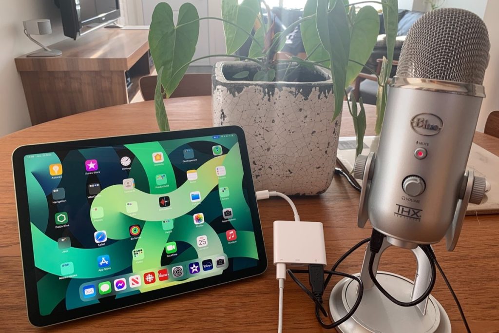 اتصال میکروفون USB به iPhone و iPad
